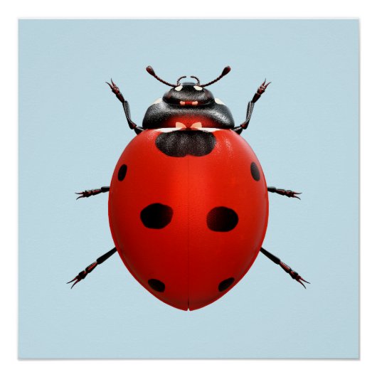 Poster Coccinelle Chanceuse (Devant)