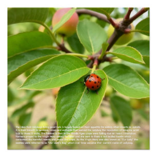 Poster Coccinelle chanceuse 