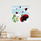 Poster coccinelle en vol (Cuisine)