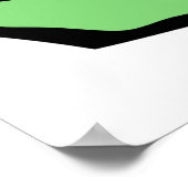 Poster Coche Vert Symbole de Validation (Coin)