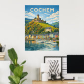 Poster Cochem Allemagne Voyage Vintage (Bureau à domicile)