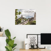 Poster Cochem Moselle Panorama Allemagne Souvenir (Bureau à domicile)