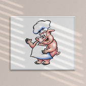 Poster Cochon Dans Un Tablier