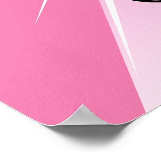 Poster Cochon de Ninja rose (Coin)