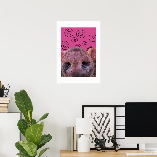 Poster Cochon fou (Bureau à domicile)