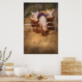Poster Cochon - Franchir les obstacles (Cuisine)