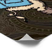 Poster Cochon portant une veste Antique formelle (Coin)