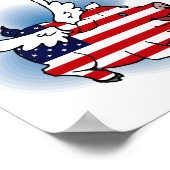 Poster Cochon(s) volant(s) patriotique(s) (Coin)