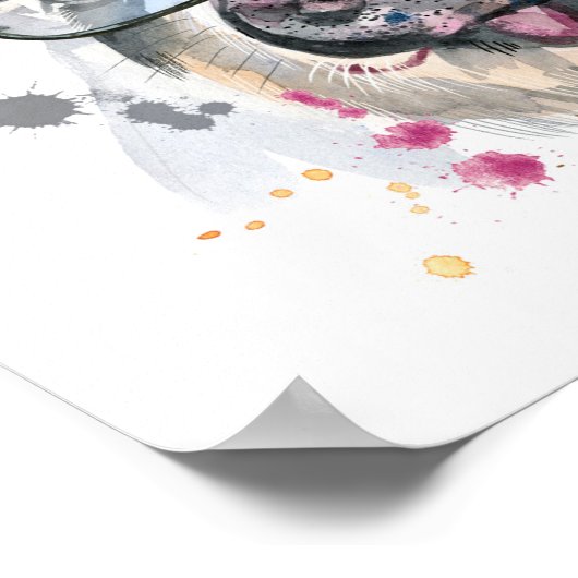 Poster Cochon tendance (Coin)