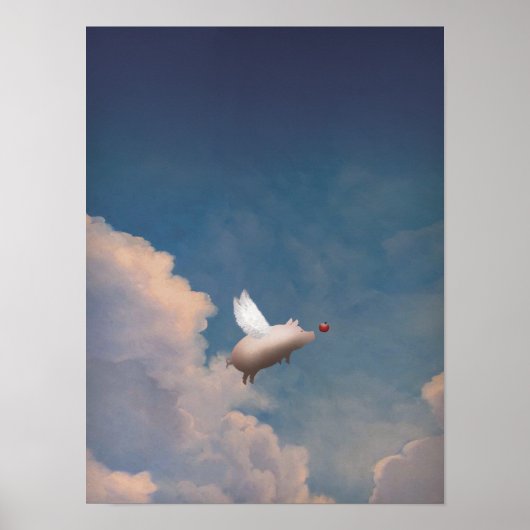 Poster cochon volant (Devant)