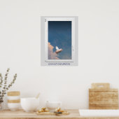 Poster cochon volant à travers l'affiche de la fenêtre (Cuisine)