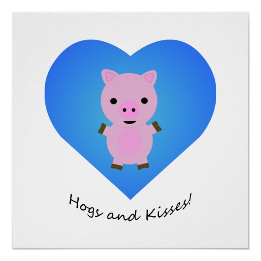 Poster Cochons et baisers (Devant)