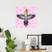 Poster Cockatiel Love (Bureau à domicile)