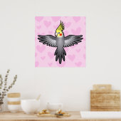 Poster Cockatiel Love (Cuisine)