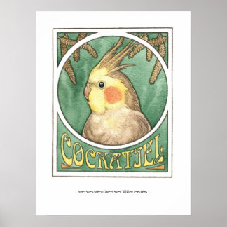Poster Cockatiel Nouveau