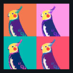 Poster Cockatiel Pop Art<br><div class="desc">Cockatiel Pop Art</div>