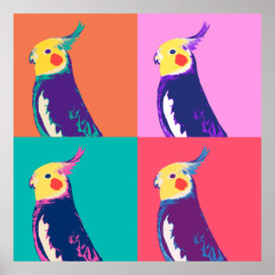 Poster Cockatiel Pop Art