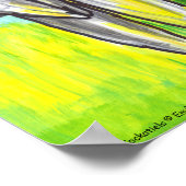 Poster Cockatiels 3 Cartoon Oiseaux à pois bas art (Coin)