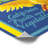 Poster Cockatoo California Fruit and Vegetable (Coin)