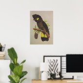 Poster Cockatoo noir à queue jaune (Bureau à domicile)