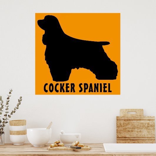 Poster Cocker Spaniel (Cuisine)