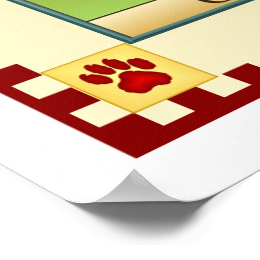 Poster Cocker Spaniel (Coin)