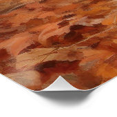 Poster Cocker Spaniel à l'automne Feuilles automne Inspir (Coin)