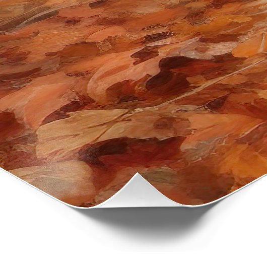 Poster Cocker Spaniel à l'automne Feuilles automne Inspir (Coin)