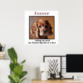 Poster Cocker Spaniel avec devis Custom Wall Art (Bureau à domicile)