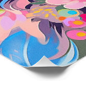 Poster Cocker Spaniel Chien et Fleurs 002 - Bijou sur mes (Coin)
