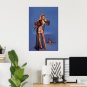 Poster Cocker Spaniel Chien Incroyable Style Vintage Elvg (Bureau à domicile)