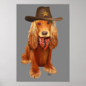 Poster Cocker Spaniel Cowboy (Devant)