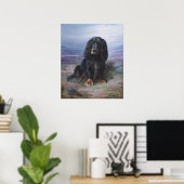 Poster Cocker Spaniel dans les Highlands par Lilian Chevi (Bureau à domicile)