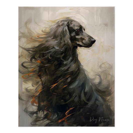 Poster Cocker Spaniel Dog au vent 002 - Yacobsen Dero (Devant)