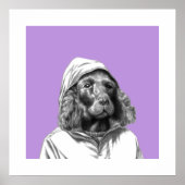 Poster Cocker Spaniel en Manteau de pluie (Sumire) (Devant)