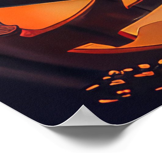 Poster Cocker Spaniel Halloween Éffrayant (Coin)