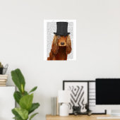 Poster Cocker Spaniel, Hound officiel et Casquette (Bureau à domicile)