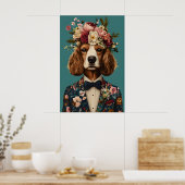 Poster Cocker Spaniel In Suit Poster, Cocker Spaniel (Cuisine)