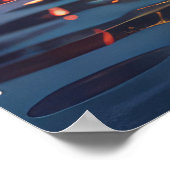 Poster Cocker Spaniel Noël Festive Voyage (Coin)