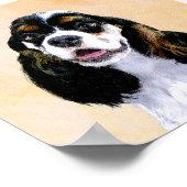 Poster Cocker Spaniel (Parti) Peinture - Art Chien origin (Coin)