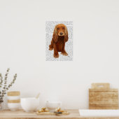 Poster Cocker Spaniel Plain (Cuisine)