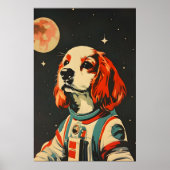 Poster Cocker Spaniel Spaniel Astronaut Poster, Cocker (Devant)