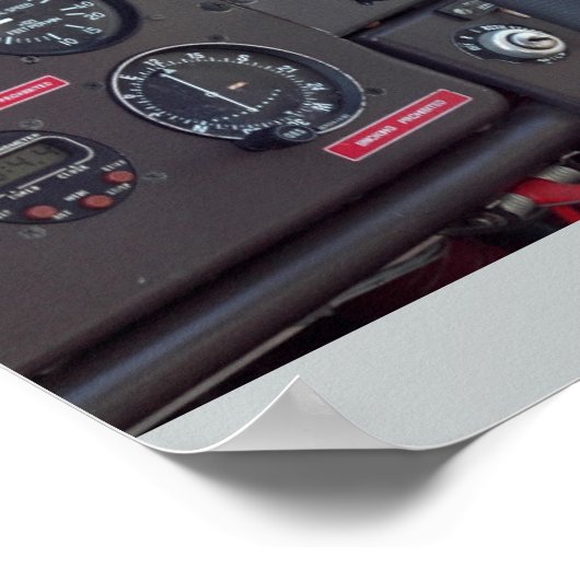 Poster Cockpit à bâche (Coin)