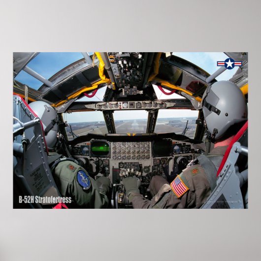 POSTER COCKPIT B-52H STRATOFORTRESS (Devant)