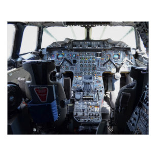 Poster Cockpit d'avion