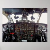 Poster cockpit de l'aéronef (Devant)