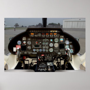 Poster cockpit d'hélicoptère