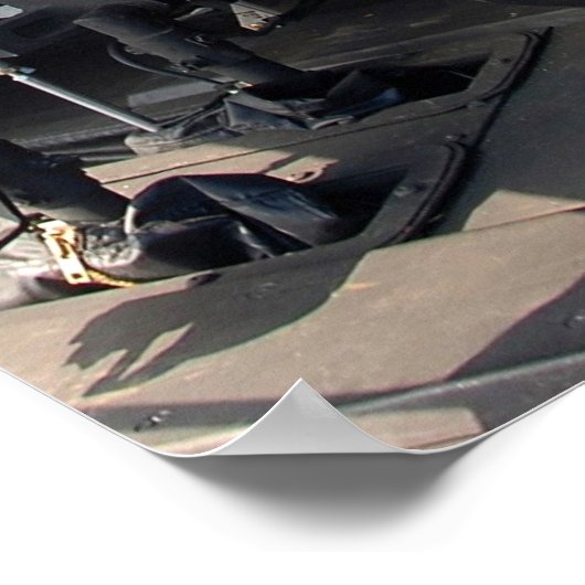 Poster Cockpit d'hélicoptère militaire (Coin)