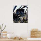 Poster Cockpit d'hélicoptère militaire (Cuisine)