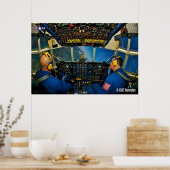 POSTER COCKPIT HERCULES C-130T (Cuisine)